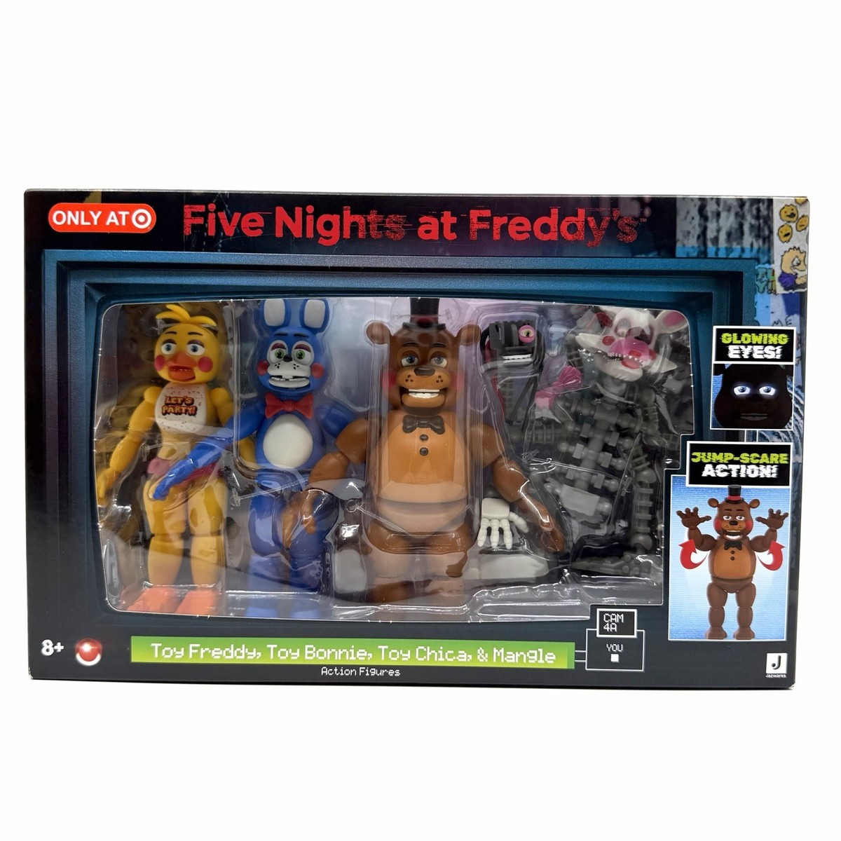 FNAF Five Nights at Freddys Jazwares Toy Freddy Chica Mangle