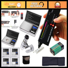 High Accuracy Diamond Tester Pen  200g Mini Jewelry Scale  60X LED Magnifier -