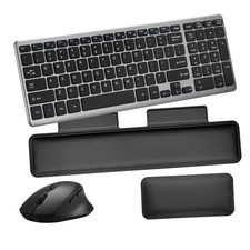 Wireless Keyboard  Mouse Combo with Keyboard Magnetic Wrist Rest a... Fast Ship