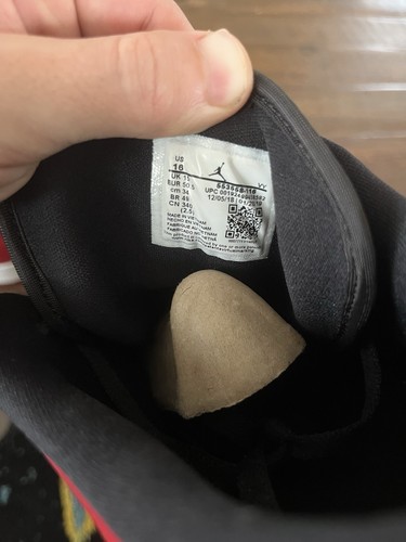 Taglia 16 - Nike Air Jordan 1 punta bassa nera rossa bianca 2019 nuova rara autentica - Foto 6 di 7