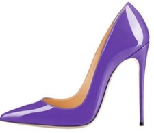 Women's Super High Stiletto Heel Slip On Wedding Pointed Shoes Pumps party 2
