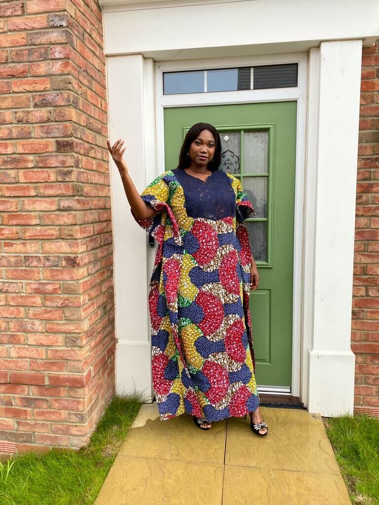 Flared Sleeve African Print Maxi Dress, Ankara Maxi Dress, Women's Dress -  Etsy