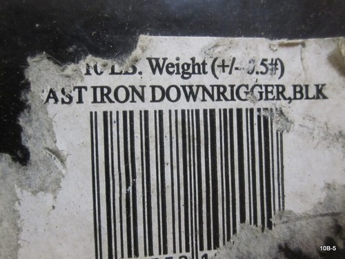10lbs Coated Keel-Style Downrigger Cast Iron Trolling Fishing Weight - Picture 2 of 4