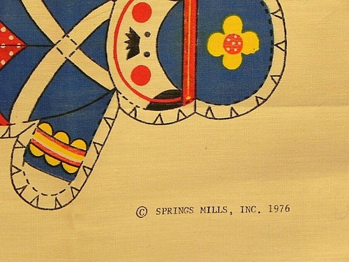 Vintage Spring Mills 1976 Calico Fabric cut & sew Christmas Ornaments makes 6 - Picture 3 of 6