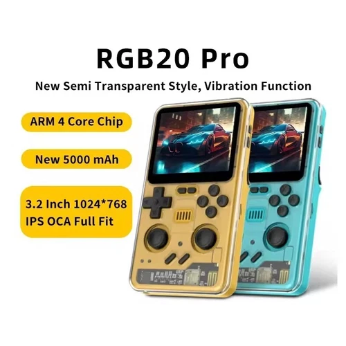 POWKIDDY RGB20 Pro 3.2 Inch IPS Screen Linux System Retro Handheld Game Console
