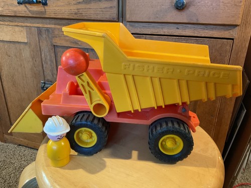 Vintage 1974 Fisher Price 302 Husky Helper Big Dump Truck Made In The USA. Used - Picture 2 of 7