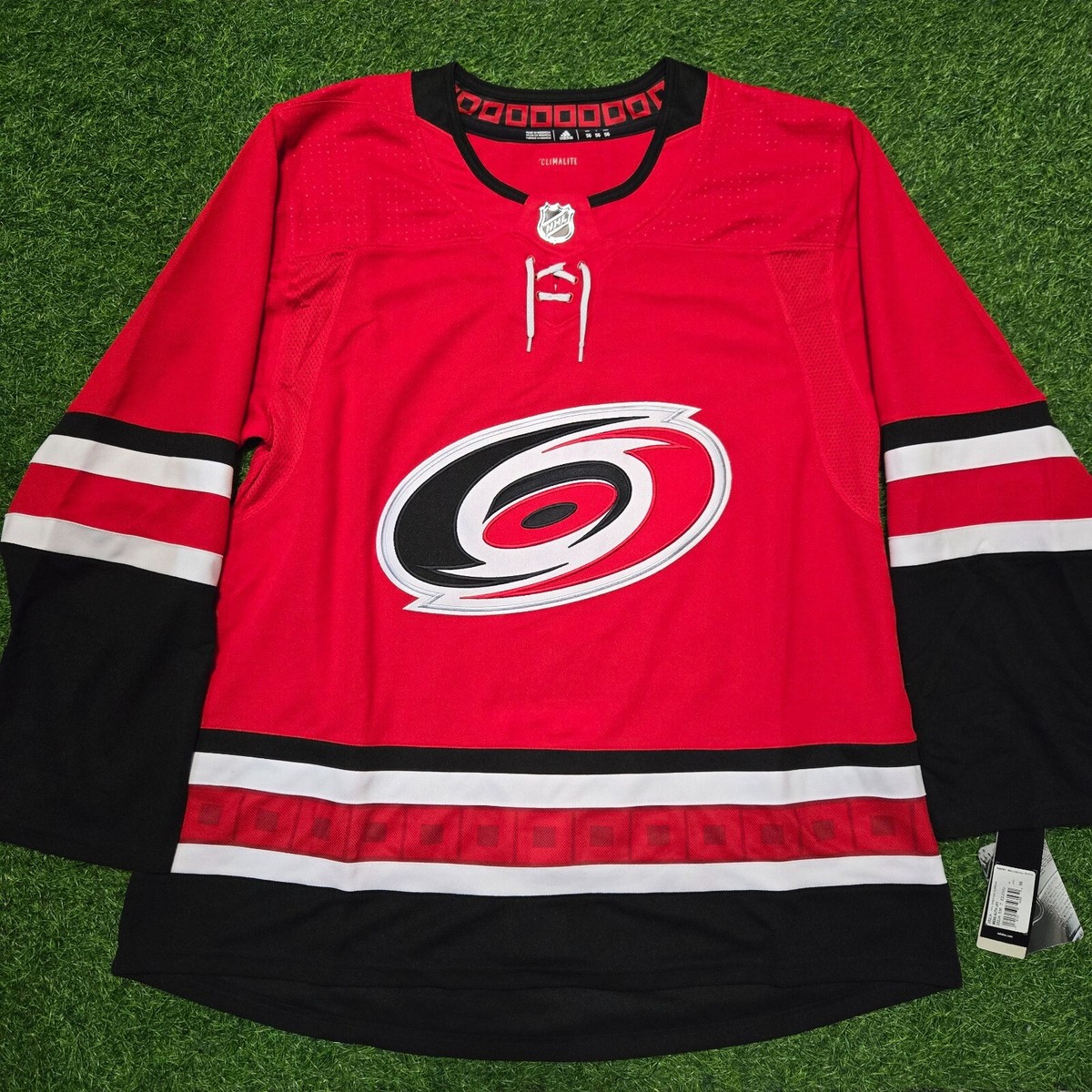 Adidas Carolina Hurricanes NHL Authentic Home Hockey Jersey CA7074 Men's  Size 56