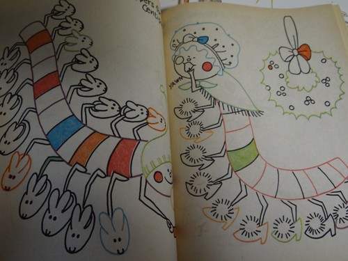 ❤️ Lot of 6 Vintage Coloring Books Follow the Colors, Joys of Christmas Shepherd - Picture 3 of 7