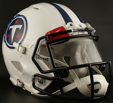 *CUSTOM* TENNESSEE TITANS NFL Riddell Speed AUTHENTIC Football Helmet