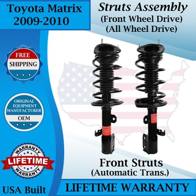 Monroe OEM Front Struts For 2009-2010 Toyota Matrix 2WD/4X4 Lifetime Warranty