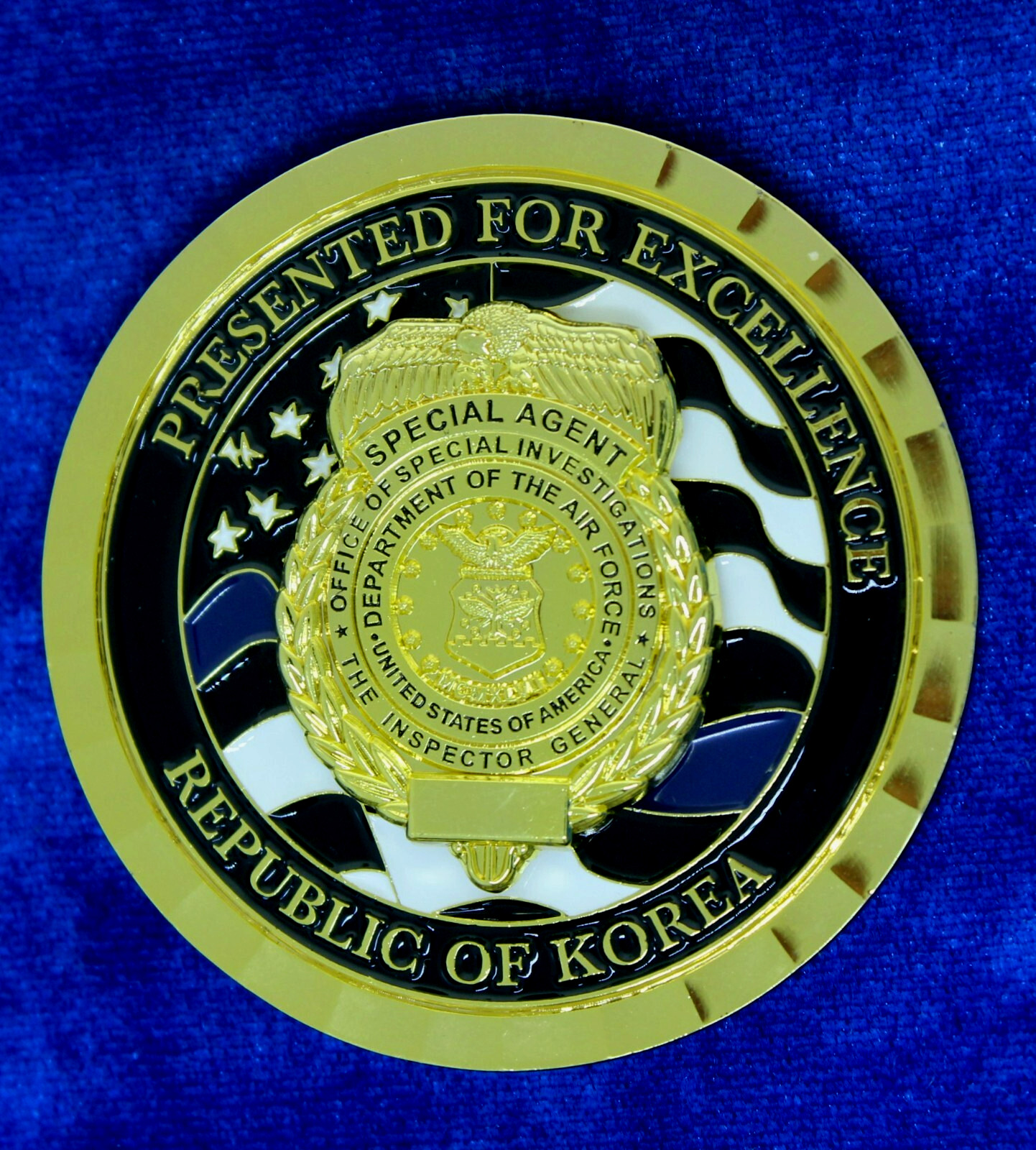 USAF 5th Field Investigations Squadron AFOSI Det 611 613 614 Challenge Coin C-73