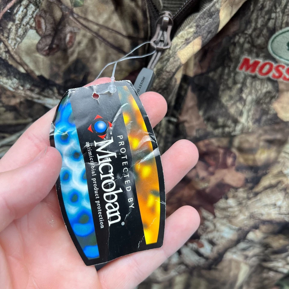 Mossy Oak Jacket Medium Green Break Up Scent Control Micro Ban Hooded Real Tree - Image 4 of 4