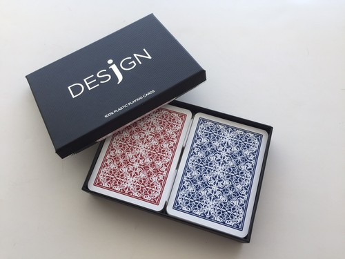Desjgn 100% Plastic Playing Cards, Poker Size / Regular Index New 1 Set - Picture 2 of 2
