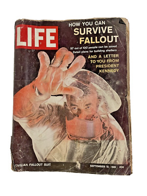 1961 Life Magazine Back Issue - How to Survive Fallout