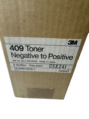 3M Type 409 Toner Negative to Positive # 78-6969-6231-1 Box of 8 Bottles