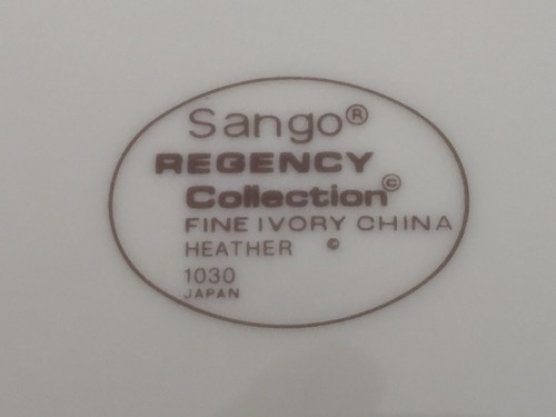 Sango Regency Collection China HEATHER 1030 - 7-3/4" SALAD PLATE - Picture 4 of 4