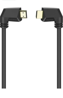 Hama HDMI 2.0 Kabel gewinkelt Video 4K HDR HD-TV Winkel 90°Stecker abgewinkelt