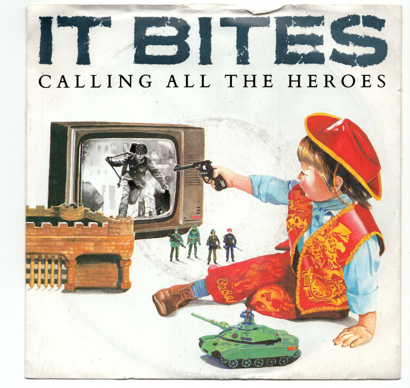 (T423) It Bites, Calling All The Heroes - 1986 - 7 inch vinyl