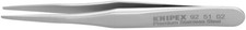 Knipex 92 51 02, 2 3/4" Premium Stainless Steel Gripping Tweezers-Blunt Tips