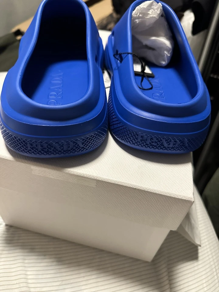 Mulas de goma PRADA de papaya talla 8 Foto 2 de 3