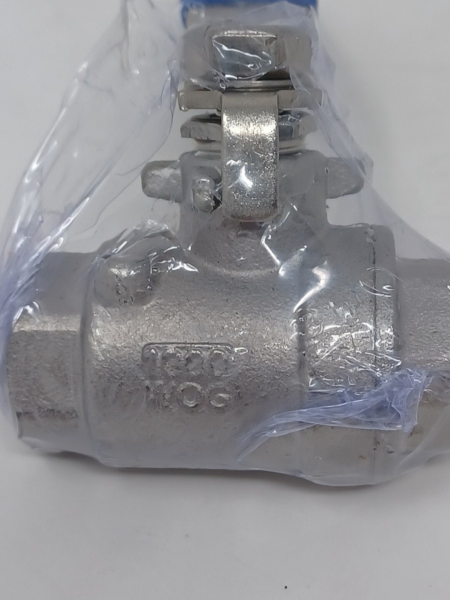 1/2'' Valvola A Sfera A Due Pezzi In Acciaio Inossidabile SS304 A Leva A 2 Vie NPT Full Port Valvola A Tubo Elettrica WOG1000