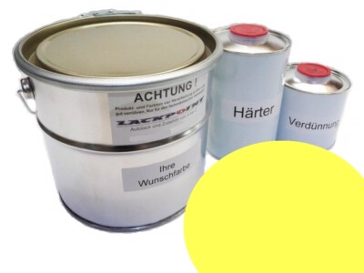 5 Liter Set 2K Car Paint Suitable for BMW 148 Korona Yellow No Clear Coat Gloss