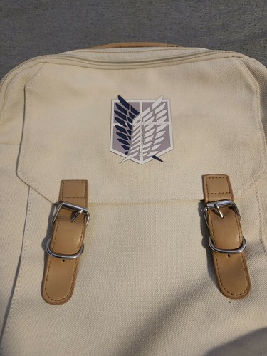 Attack On Titan Backpack! Brand New White Anime - Picture 2 of 3