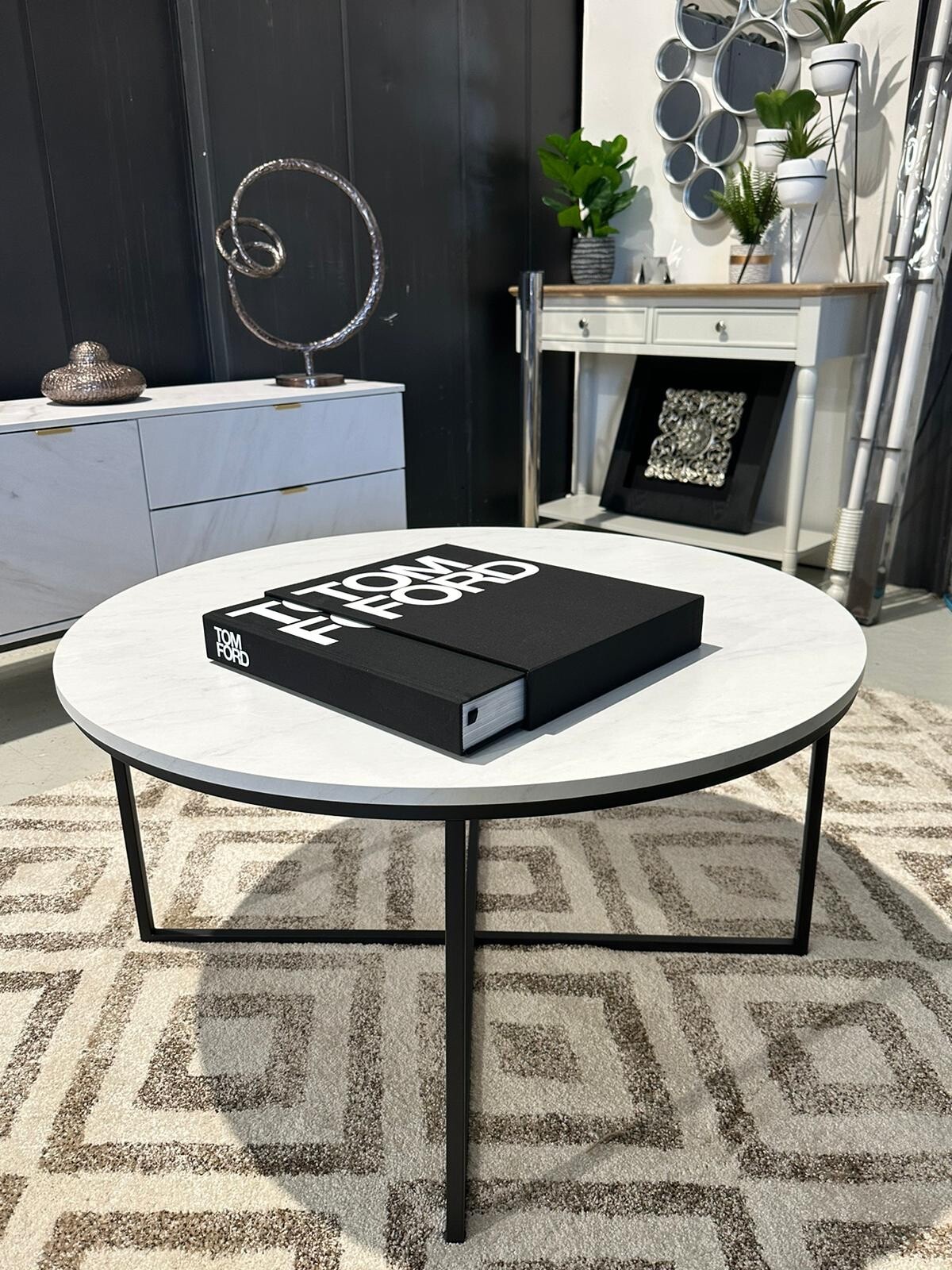 round white marble coffee table eBay
