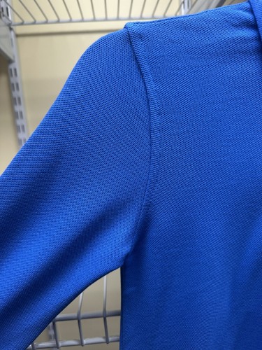 French Toast Royal Blue Long Sleeve Pique Polo Shirt Youth Size Medium (8) New - Picture 2 of 8