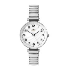 Image of Limit Ladies Silver Expanding Bracelet White Dial Watch New Boxed