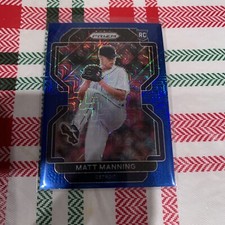 2022 Panini Prizm Matt Manning rc Blue Mojo /199 Tigers Baseball