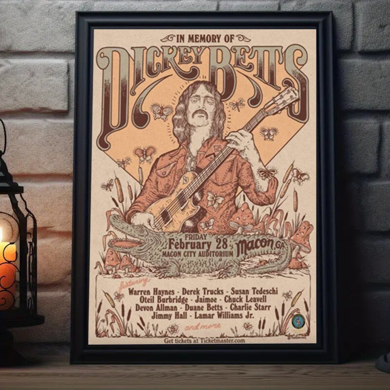 In Memory Of Dickey Betts Feb 28 2025 Maco GA Poster