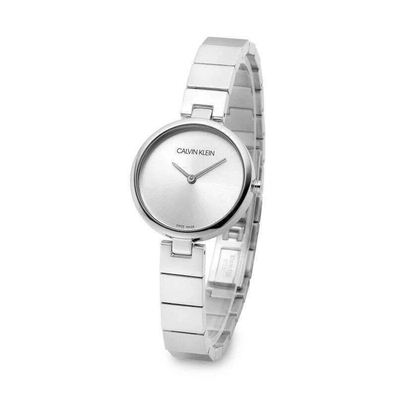 Original Calvin Klein Quartz Wrist Watch 28mm Metal Band Women Waterproof  3ATM