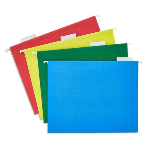 Pen+Gear Letter Size Hanging File Folders, Assorted Colors, 25 Count - Picture 3 of 4