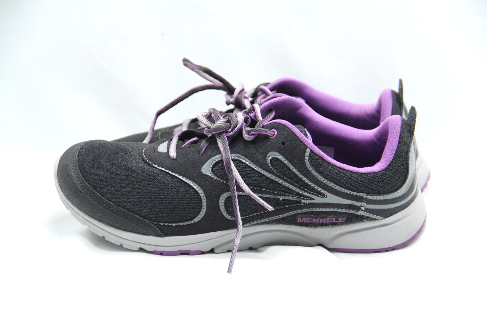 Merrell Womens Bare Access Arc Barefoot Running Shoes Size 10 Black Purple J89760-image