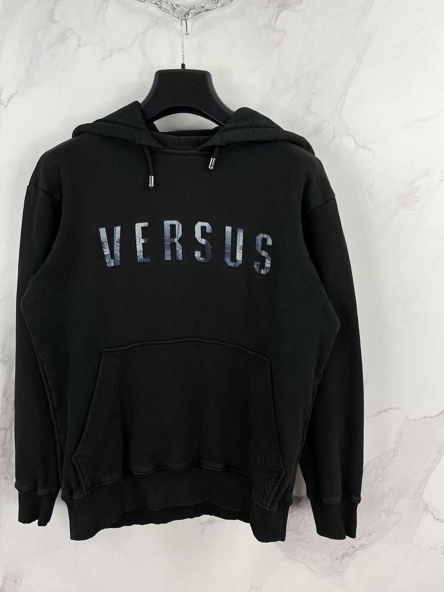 希少【Versace Versus】マルチバーサススタンプスウェット Versus Versace Large Logo Men`s Pullover Hooded Sweat Top | eBay