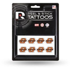 NCAA Oklahoma State OSU Cowboys PEEL AND STICK TATTOOS- 8 per pack