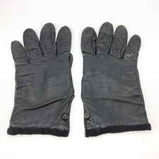 Vtg Saks Fifth Avenue Made in Italy Womens Driving Fashion Gloves Button Lined