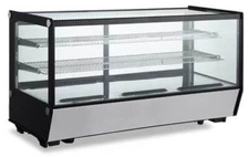 Omcan USA 47424 62" Countertop Refrigerated Display Case with Sliding Glass D...