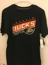 New Anaheim Ducks Hockey Club Mens  Black Medium T Shirt