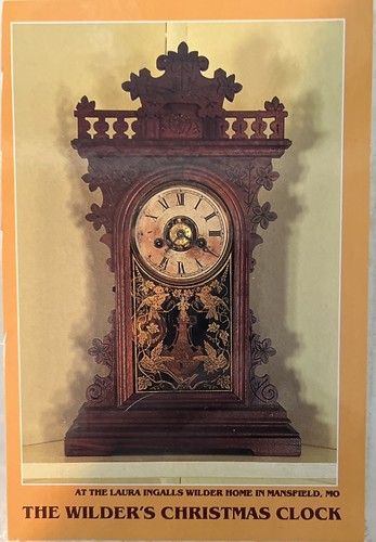 Postcard The Wilder's Christmas Clock, Laura Ingalls Wilder Home, Mansfield, Mo. - Picture 1 of 3