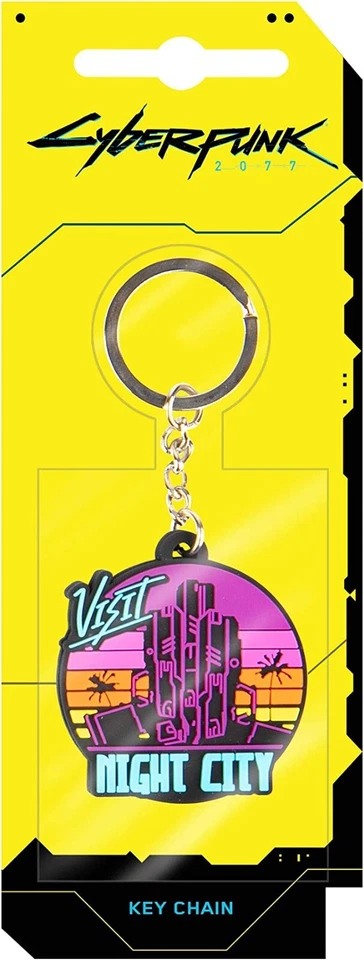 Cyberpunk 2077 Set of 3 Keychains Logo Johnny's Guitar Night City CD Projekt Red - Image 4 of 4