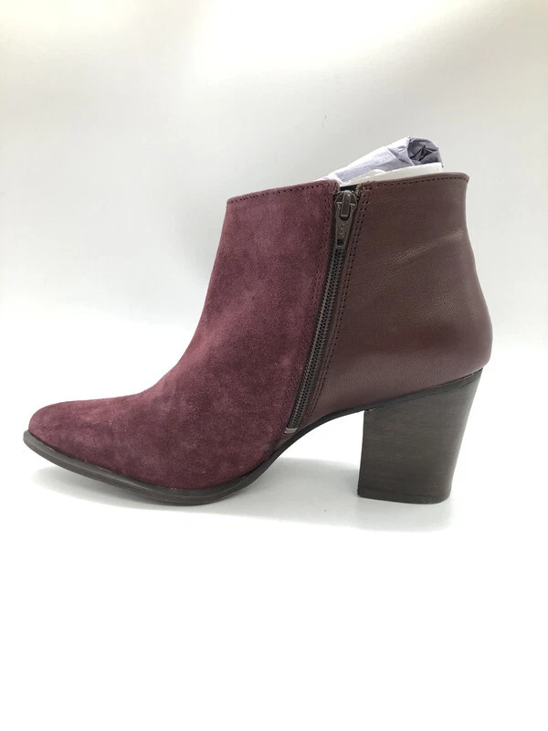 Manoukian Alain Damen Stiefelette Wildleder Ankle Boots, Bordeaux 41 EU - Image 3 of 4