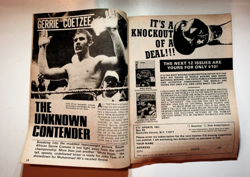 1979 November Big Book Of Boxing Magazine Gerrie Coetzee Holmes Shavers Duran - 画像5/7