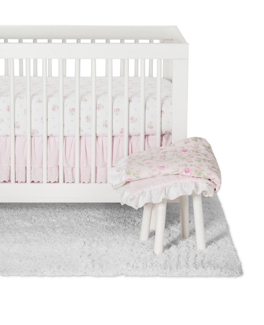 Simply Shabby Chic Ss Pink And Green 4 Piece Crib Set For - Baby Girl Crib Bedding Shabby Chic Simply Shabby Chic Ss Pink And Green 4 Piece Crib Set For - Baby Girl Crib Bedding Shabby Chic