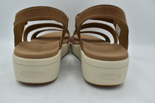 Sandalias Keen para mujer talla 11 Ellecity tostadas coco cervatillo cuero correa trasera zapatos - Imagen 9 de 13