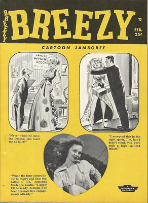 Humorama Breezy 7 February 1955  Cartoons Bill Ward Bill Wenzel Betty Paige