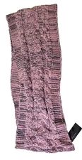 New Cejon Pink and Gray Infinity 58" Loop Scarf New with Tags Classic Timeless