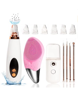ROYAL GLAMOUR Blackhead Remover Vacuum Set Pore Extractor with 3 Suction Levels