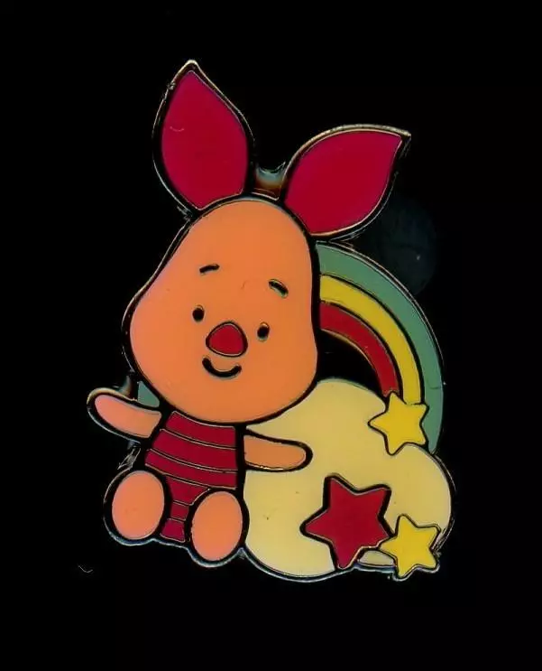 Orange Rainbow Friends Pin